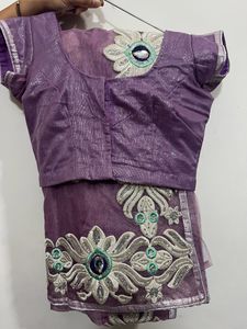 Saree With Blouse, Fall And Petticoat