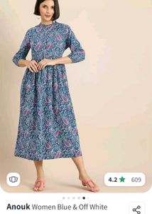 Anouk Ethnic A-line Midi Dress