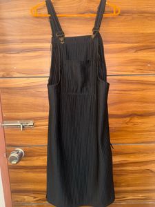 Black Dungaree Dress
