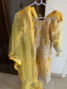 Elegant Yellow Embroidered Kurta Set