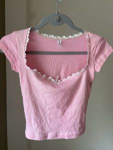 Square Neck Lace Top