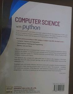 Computer Science Text Books Class 11