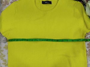 Zara Neon Yellow Top