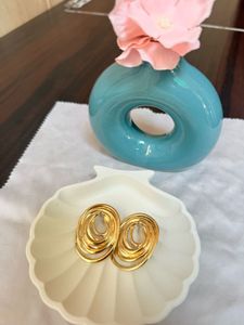 SALE 18K Gold Plated Spiral Earings