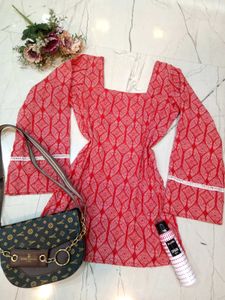 🆕 Corset Pinteresty Cherry Short Kurta ✨🎀