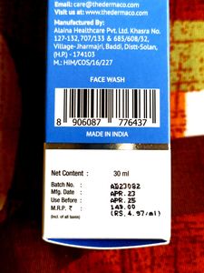 1 % Salicylic Acid Gel Daily face Wash