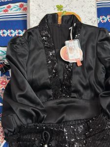 Elegant Black Western Dress