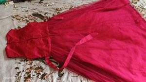 Red Floral Party Dress