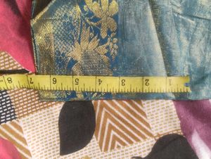 Blue Pure Kanchipuram Tissue Silk Blouse