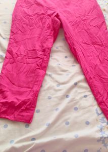 Pink Casual Pants