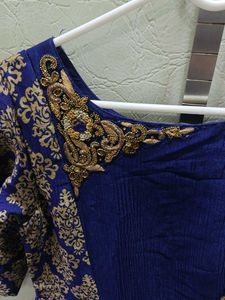 Elegant Blue Ethnic Gown