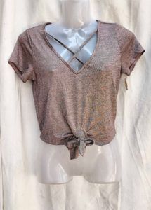 8221. Stylish Tie-Front Top