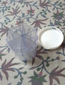 Six Compartment Plastic Container