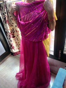 Pink Leheriya Dress