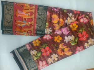 Floral Print Saree