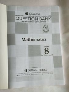 Class 8 Maths Question Bank In Brand New Condition