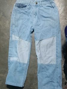 Patchwork Denim Jeans