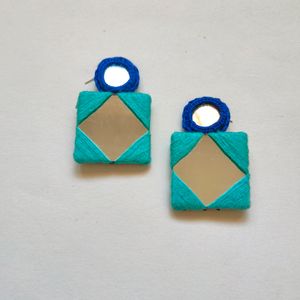Mirror Embroidery Earrings - 42