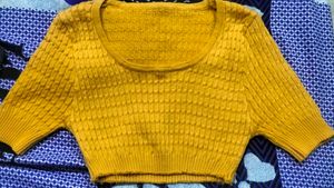 Mustard Crop Top