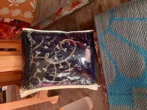 Royal Blue Velvet Saree - Unused