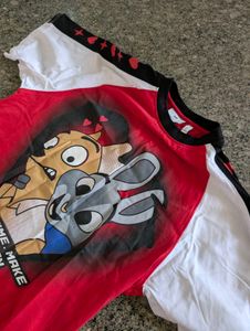 H&amp;M Unisex Cartoon Printed Half Sleeve T-shirt