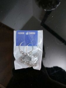 BRAND NEW SILVER JHUMKA