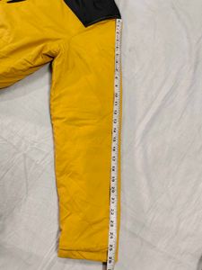 Colourblock Hooded Jacket Charcoal Mustard