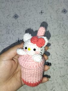 Hello Kitty Boba Crochet Plushie