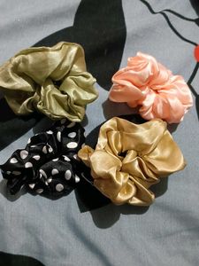 6 Scrunchie, 2 Rubbers, Comb