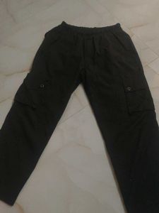 Olive Black Cargo Pants