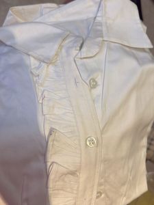 Ruffled White Shirt