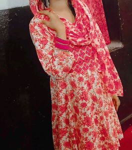 Alisha Alluring Women Cotton Aline Sharara Dupatta
