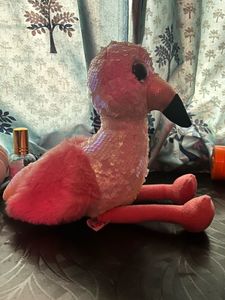 Sparkly Flamingo Plush Toy