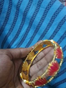 Gold Bangles (Set of 2)