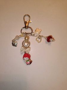 hello kitty charm keychain