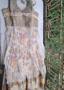 Floral Embellished Anarkali Salwar Kameez