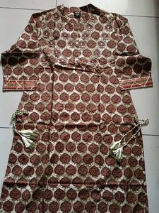 Olive Xxl Kurti Pant Set