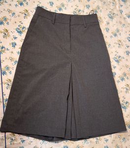 Gray Japanese Pleated Skirt