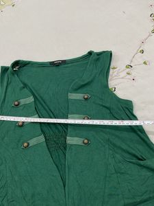 Green Sleeveless Top