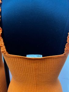 Zara Orange Midi Dress