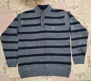 Striped Buttoned Sweater