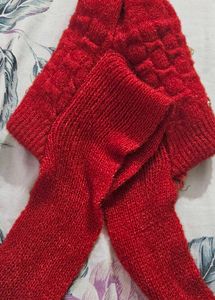 Cute Red Hat &amp; Scarf Set