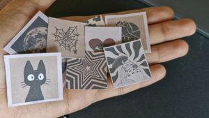 10 PCs Of Journal Stickers
