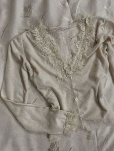 Cream Cute Cardigan