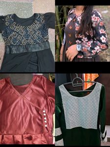 Collage  Dresses Pack Of 4