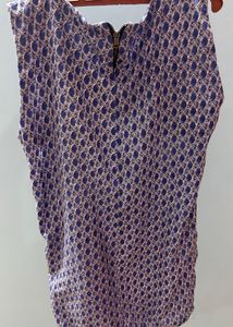 Patterned Sleeveless Top