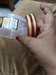 Red &amp; Gold Bangles