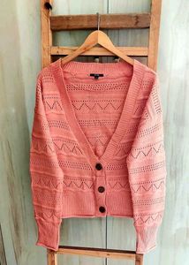 Peach Colour Designer Cardigan Size-40-42