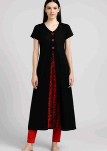 A-line Maxi Dress Set With Pant