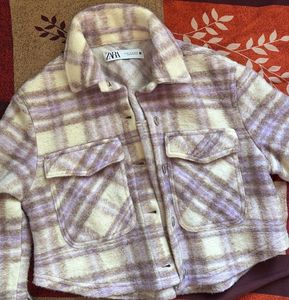 Zara Plaid cozy Shacket